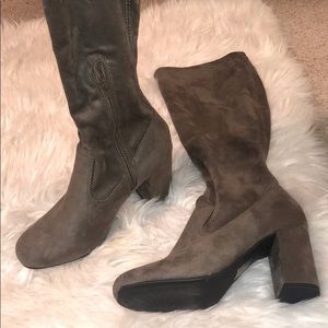 Suede Heeled Boots